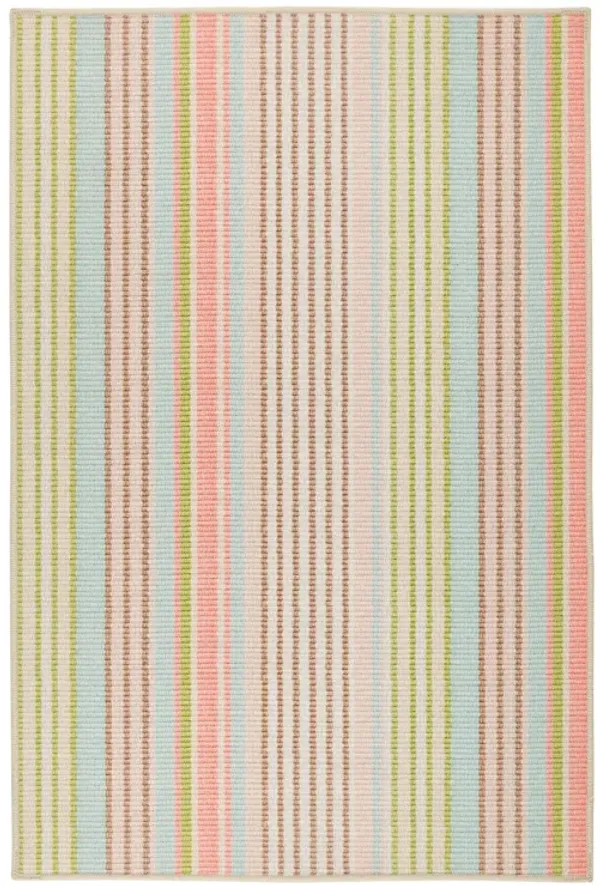 Ana Ticking Machine Washable Rug