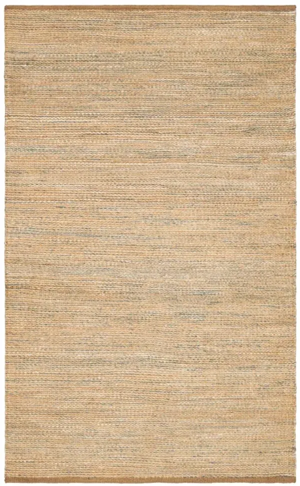 Mixed Stripe Handwoven Jute Rug