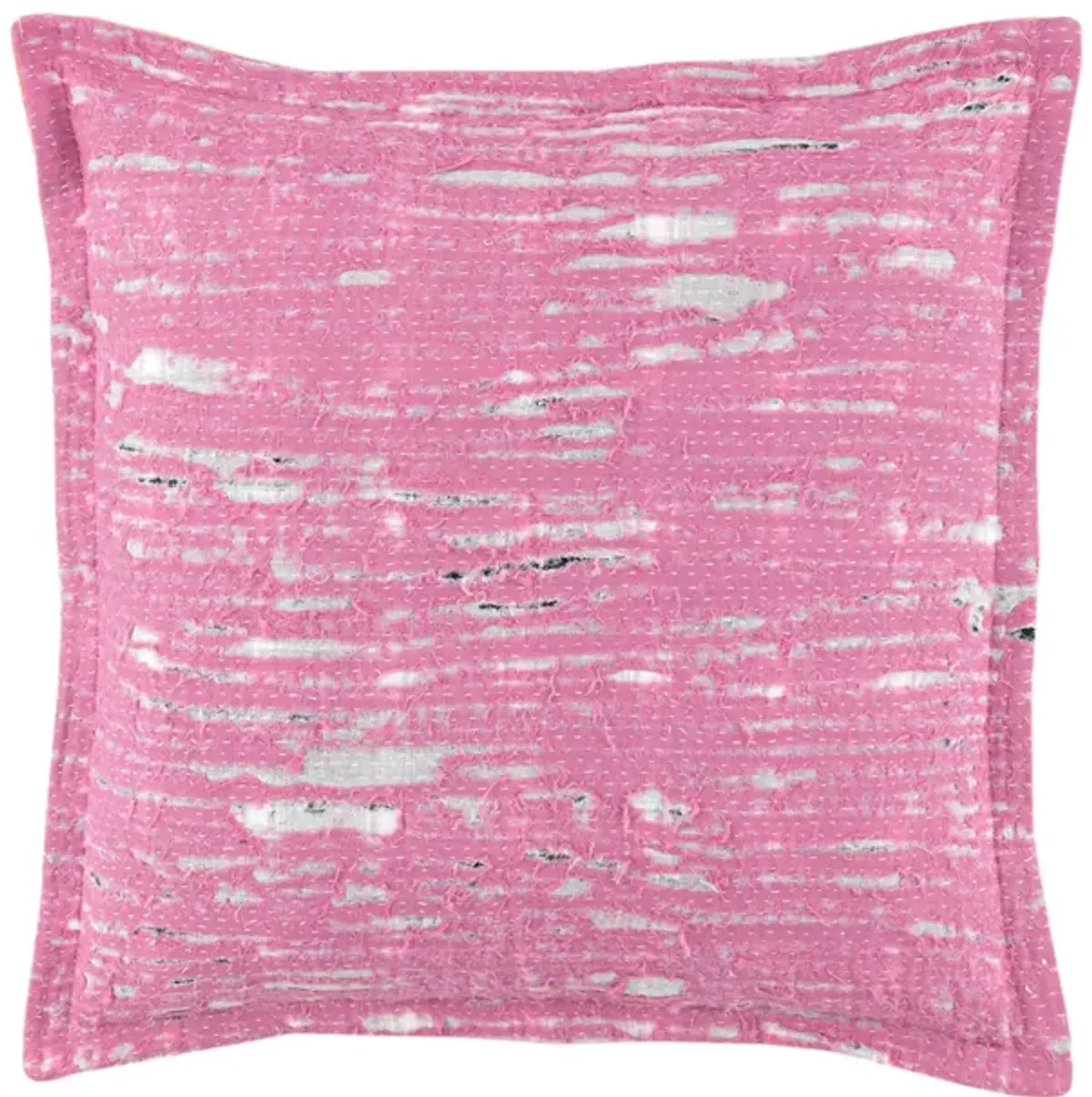 Mabel Distressed Pink Decorative Pillow Cover