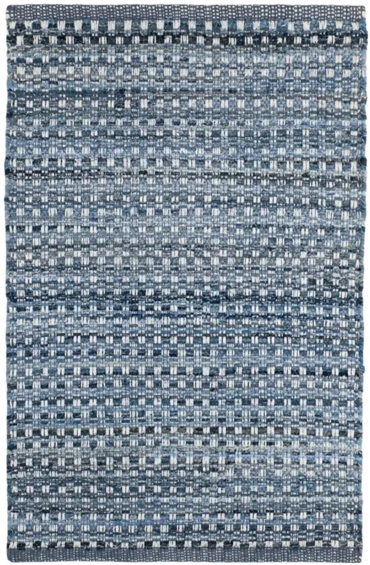 Denim Stone Handwoven Cotton Rug
