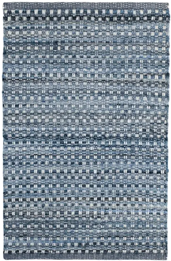 Denim Stone Handwoven Cotton Rug
