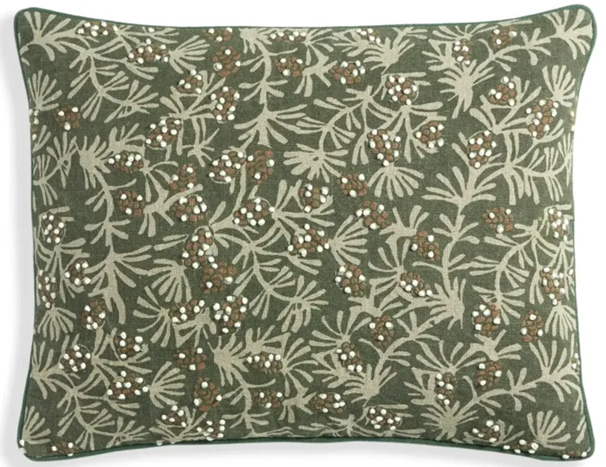 Winter Pinecones Decorative Pillow Cover