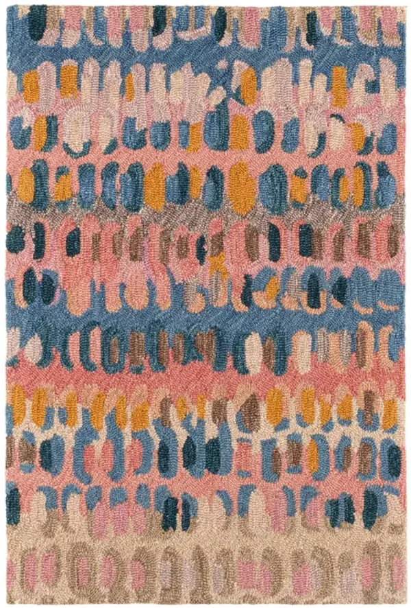 Paint Chip Hand Micro Hooked Wool Rug