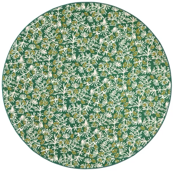 Winter Pinecones Machine Washable Rug