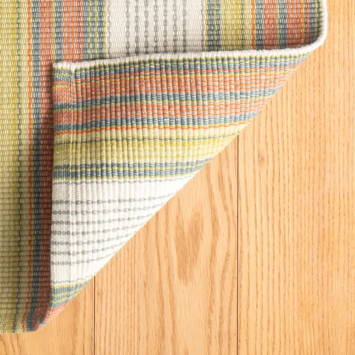 Sloane Stripe Handwoven Cotton Rug