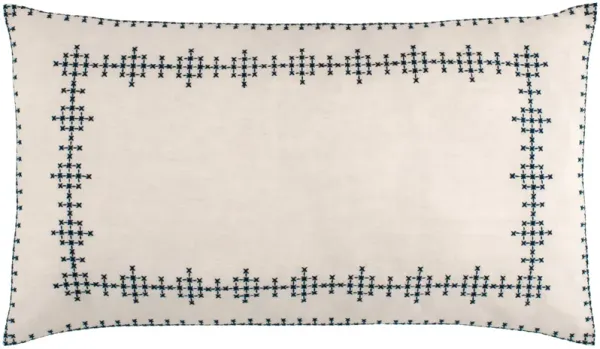 Cross-Stitch Linen Sham