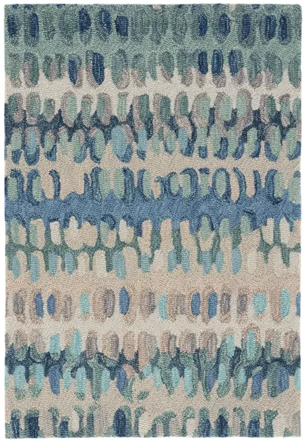 Paint Chip Hand Micro Hooked Wool Rug