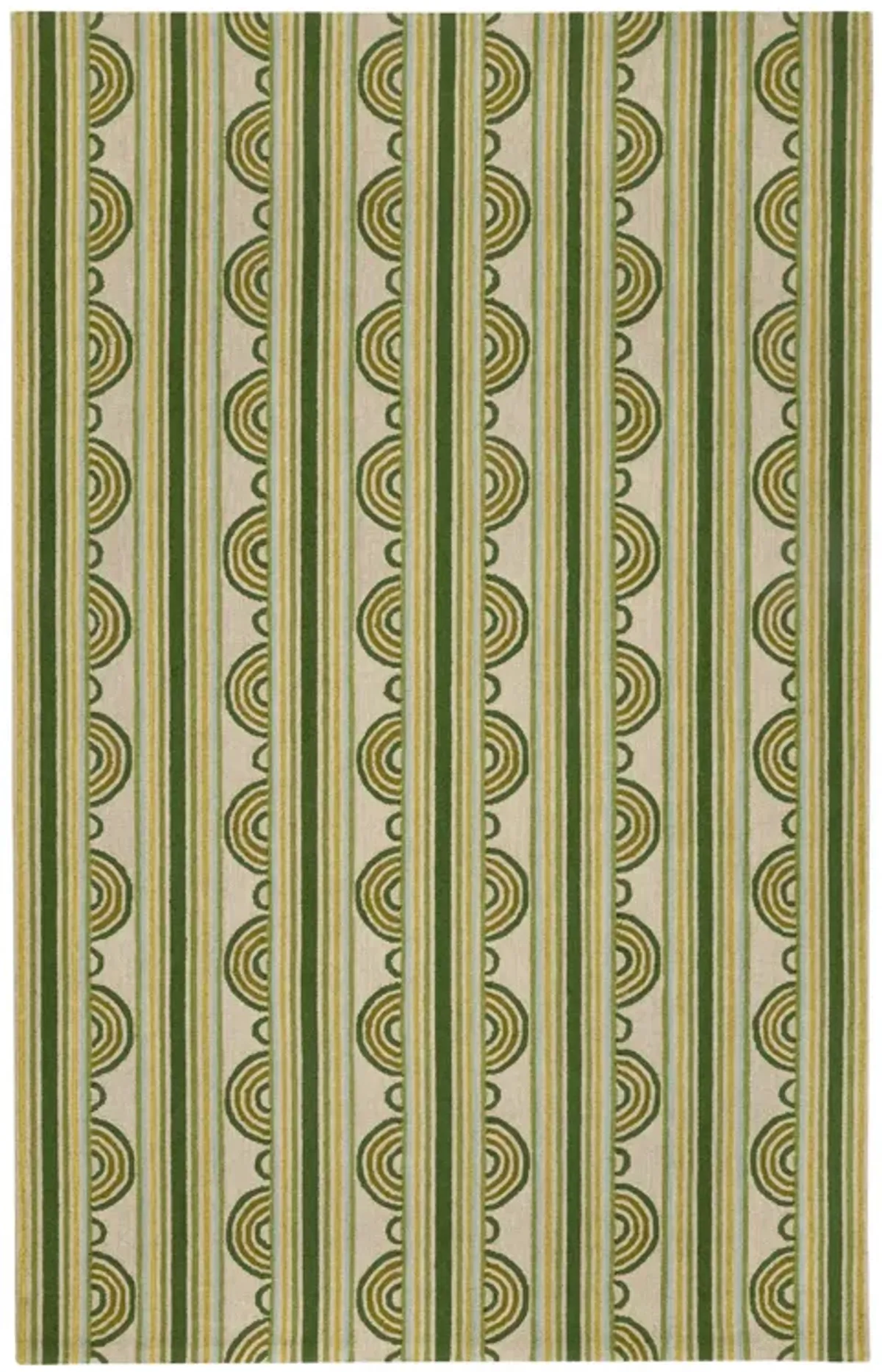 Button Hand Micro Hooked Wool Rug