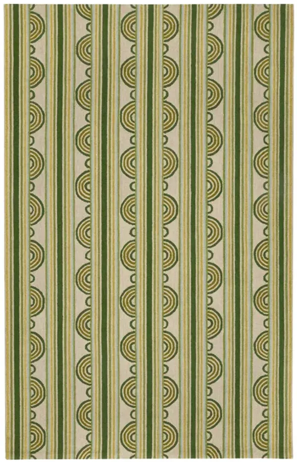 Button Hand Micro Hooked Wool Rug