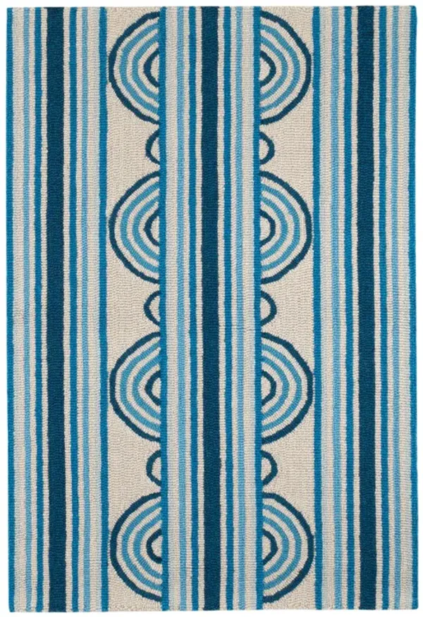 Button Hand Micro Hooked Wool Rug