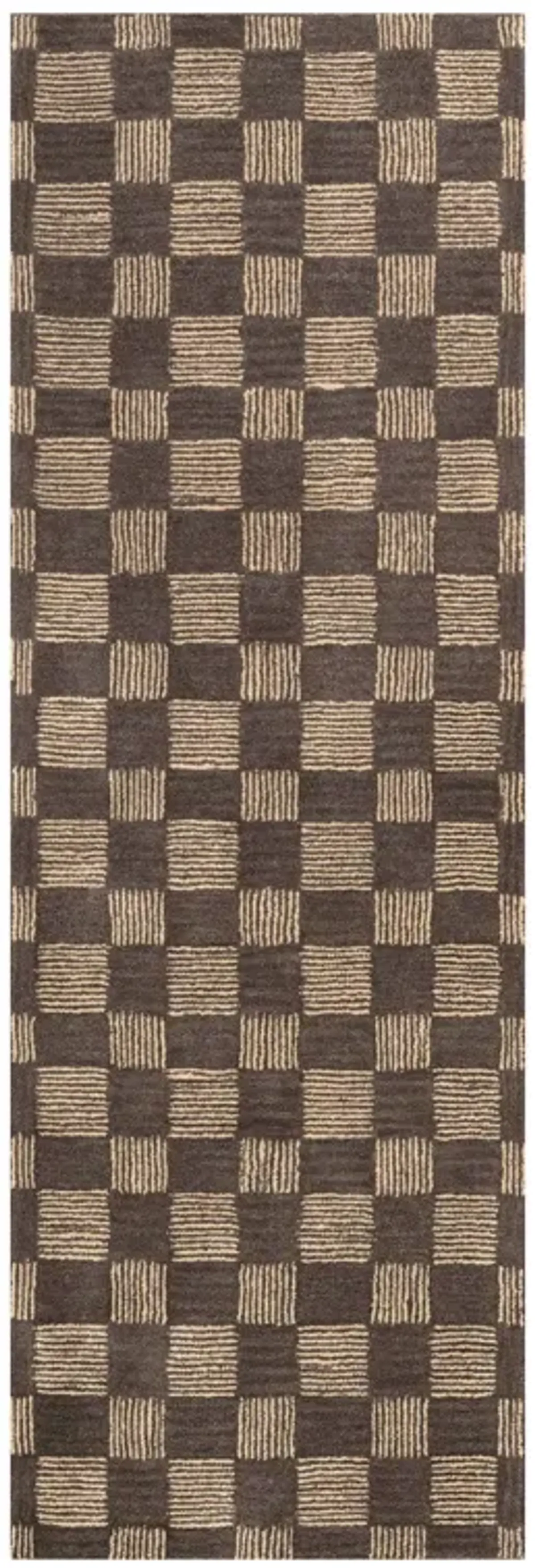 Cedar Checked Hand Tufted Wool Rug