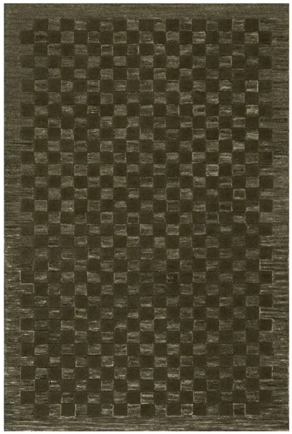 Linthea Modern Checkered Handmade Wool Rug