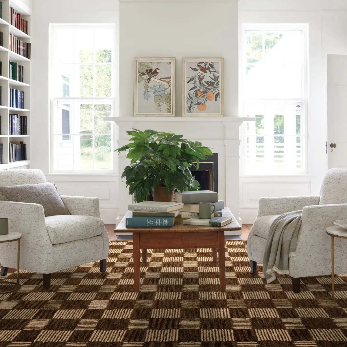 Cedar Checked Hand Tufted Wool Rug