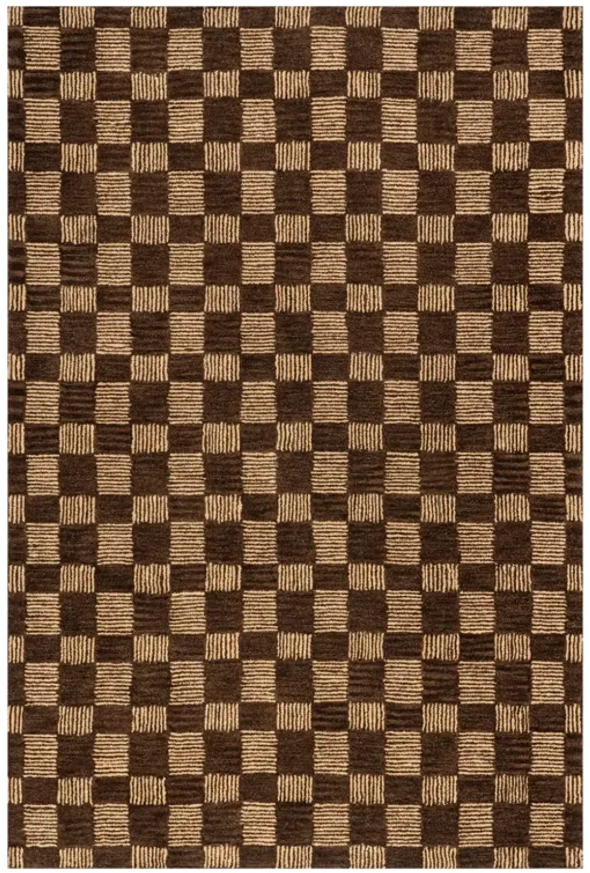 Cedar Checked Hand Tufted Wool Rug