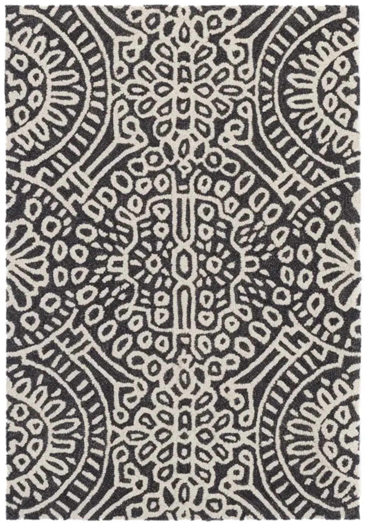 Temple Hand Micro Hooked Wool Rug