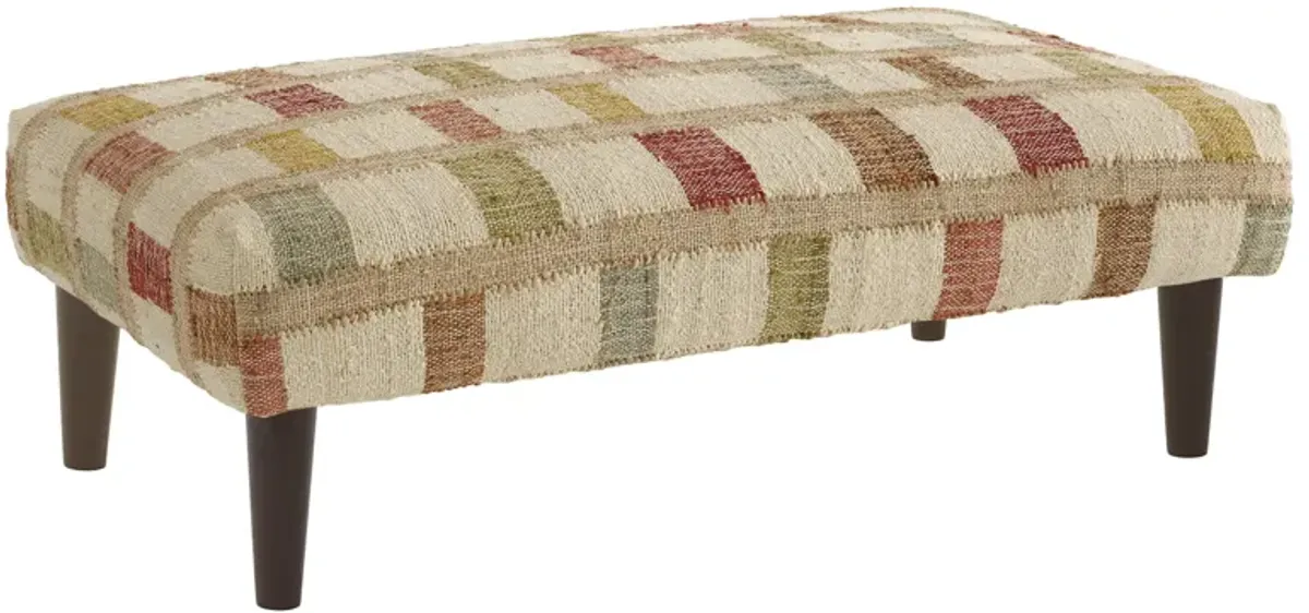 Mosaic Rectangle Rug Ottoman
