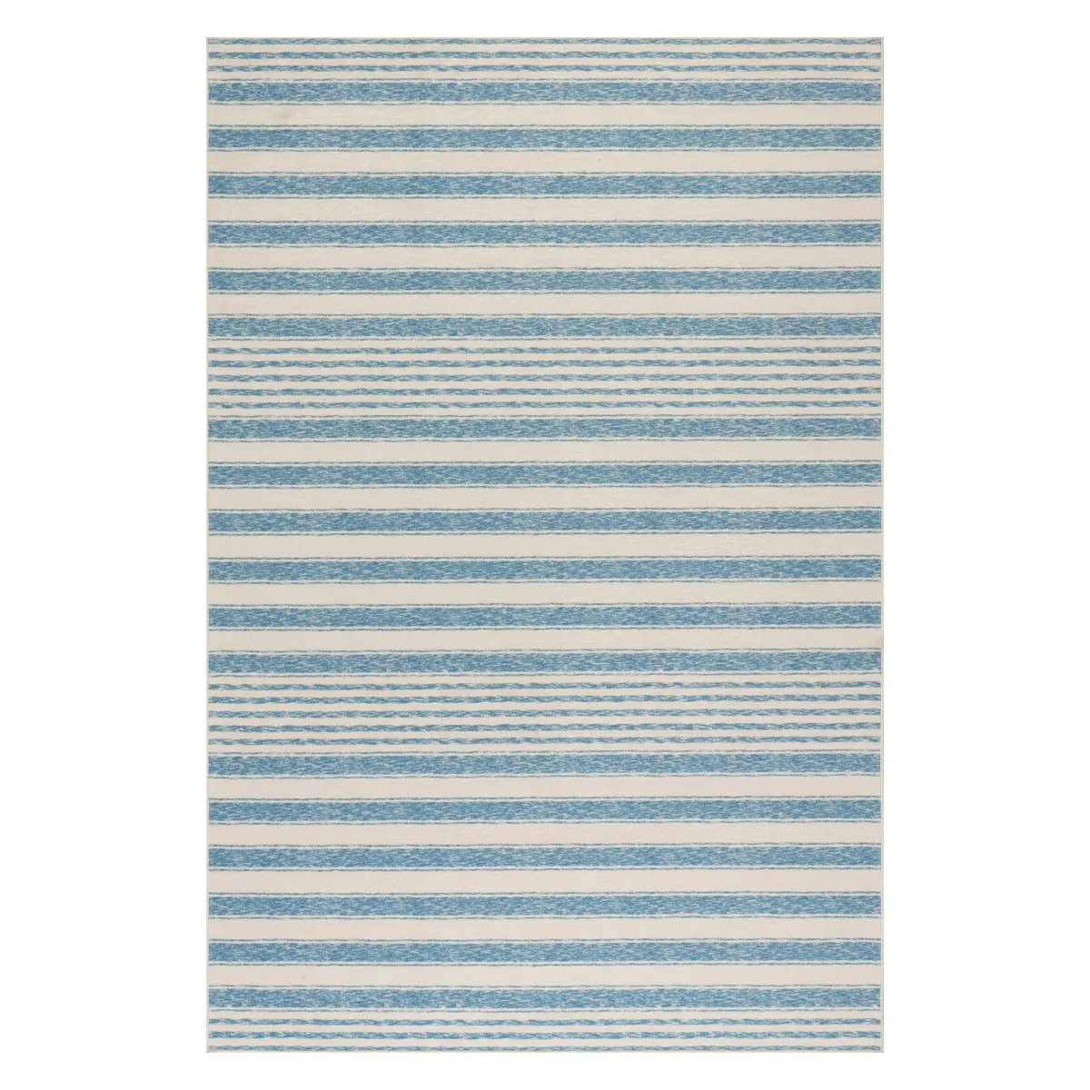 Vion Coastal Striped Machine Washable Rug
