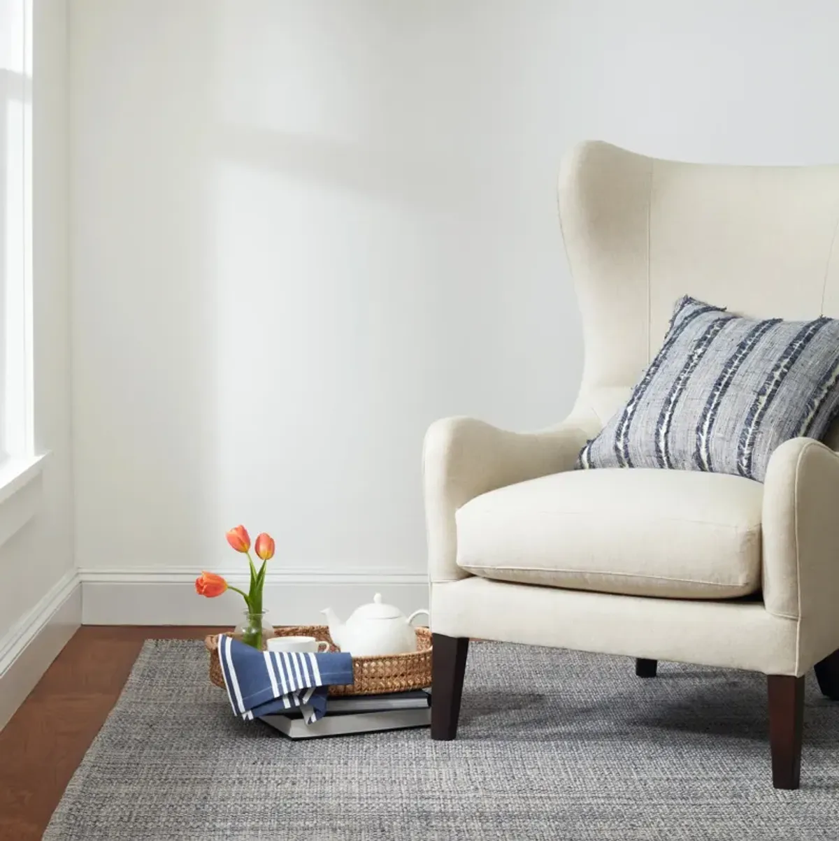 Marled Handwoven Cotton Rug