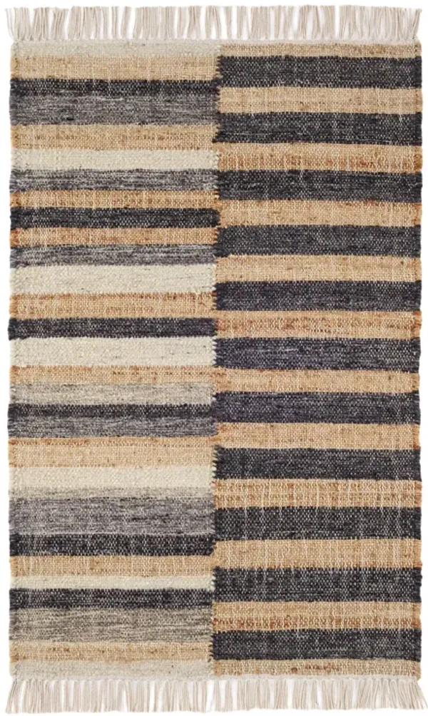 Ravel Stripe Handwoven Wool Rug