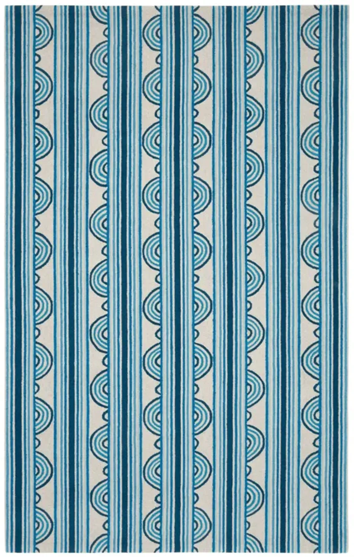 Button Hand Micro Hooked Wool Rug