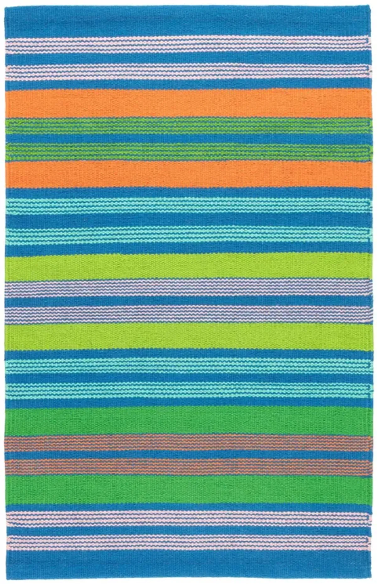 Wavy Stripe Handwoven Cotton Rug