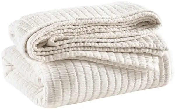 Boyfriend Ivory Matelasse Coverlet
