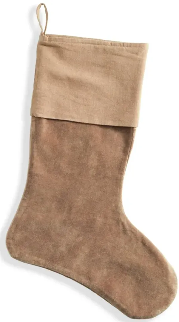 Stone Washed Velvet Stocking