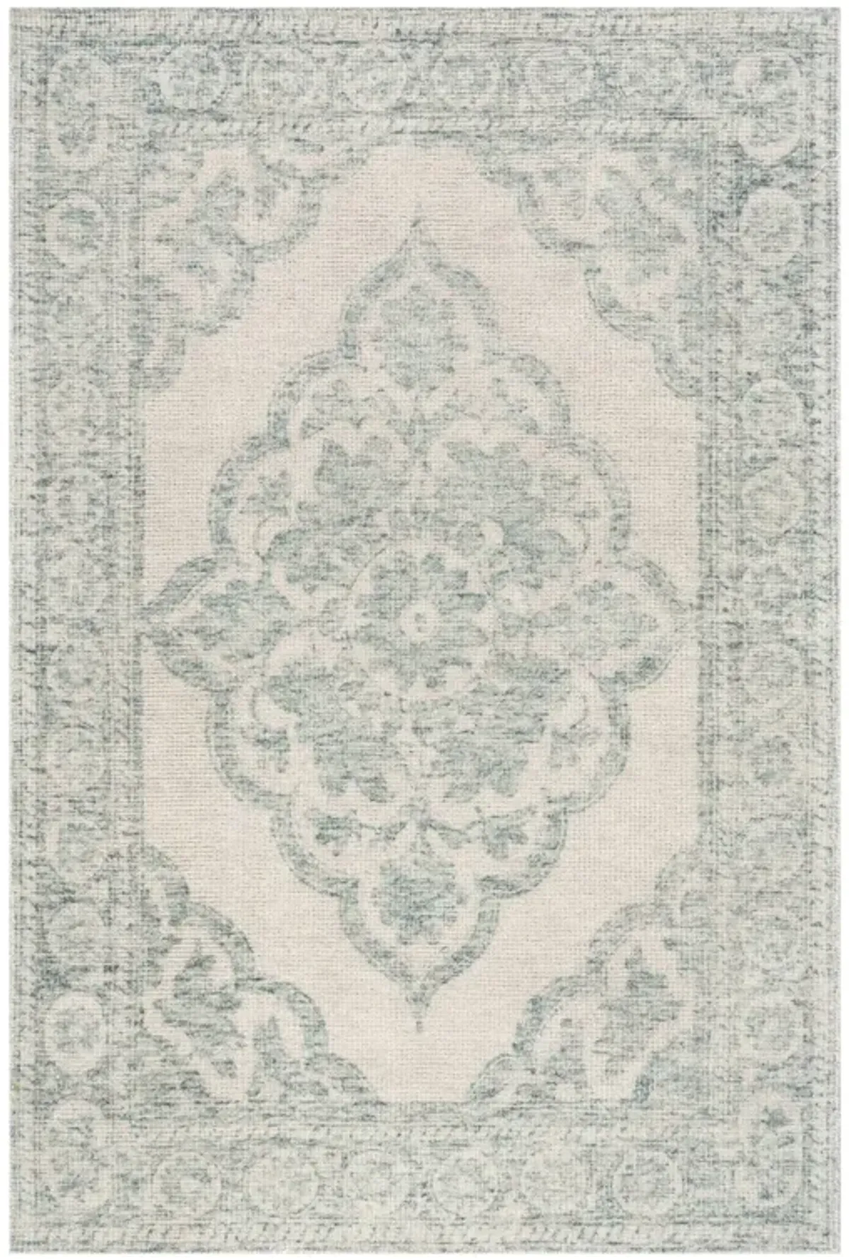 Istanbul Hand-Tufted Ornate Border Wool-Blend Rug