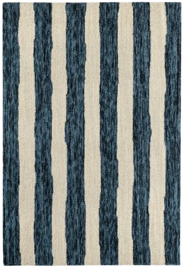 Silas Stripe Hand Micro Hooked Wool Rug