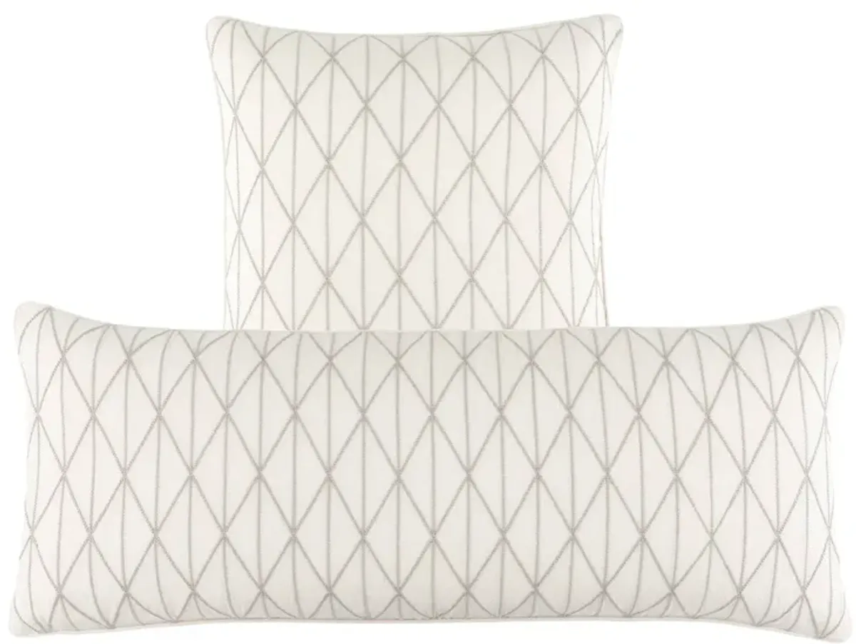 Adger Embroidered Decorative Pillow Cover