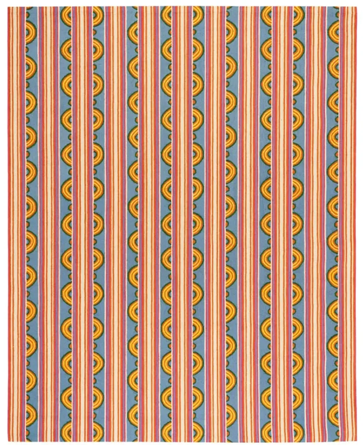 Button Hand Micro Hooked Wool Rug