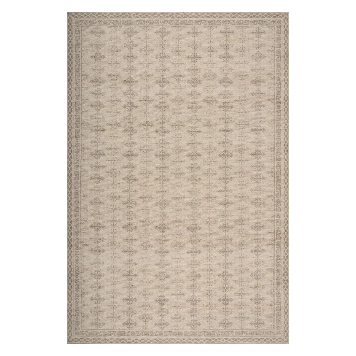 Zayna Traditional Bordered Washable Rug