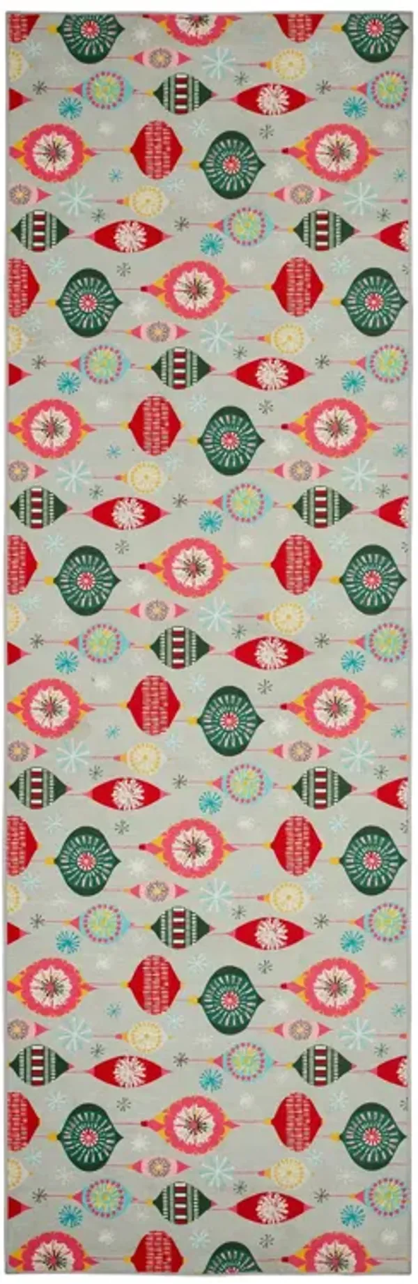 Ornaments Machine Washable Rug