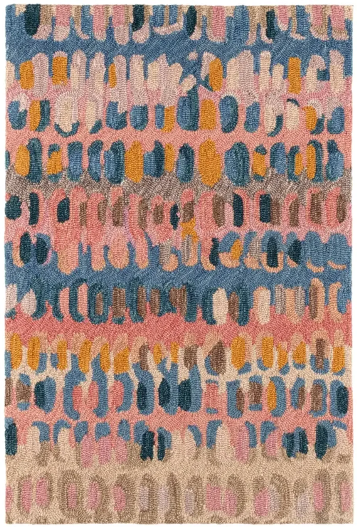 Paint Chip Hand Micro Hooked Wool Rug