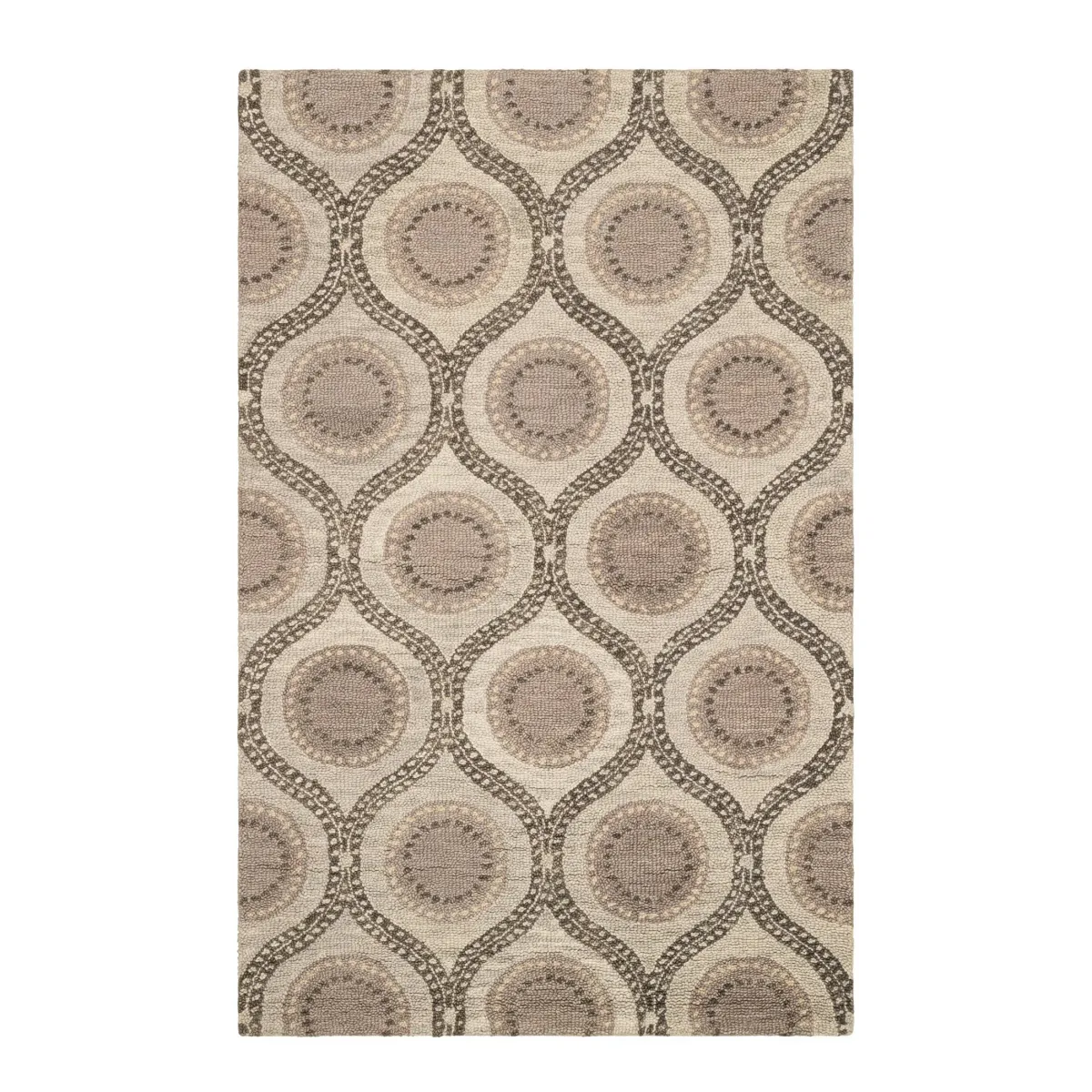 Medallion Hand Tufted Wool Rug