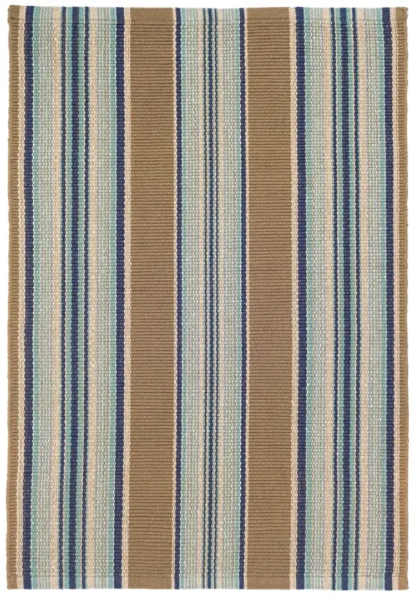 Heron Stripe Handwoven Cotton Rug