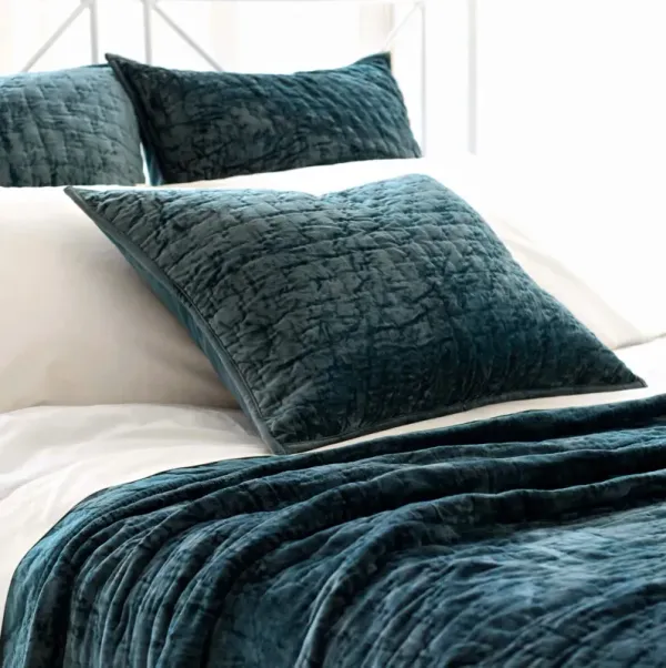 Matte Velvet quilted sham