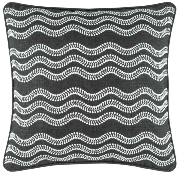 Scout Embroidered Indoor/Outdoor Decorative Pillow Cover