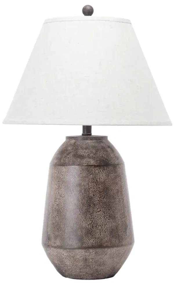 29-inch Mottled Resin Vintage Table Lamp