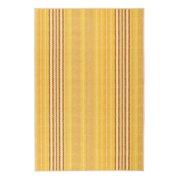 Sunflower Ticking Machine Washable Rug