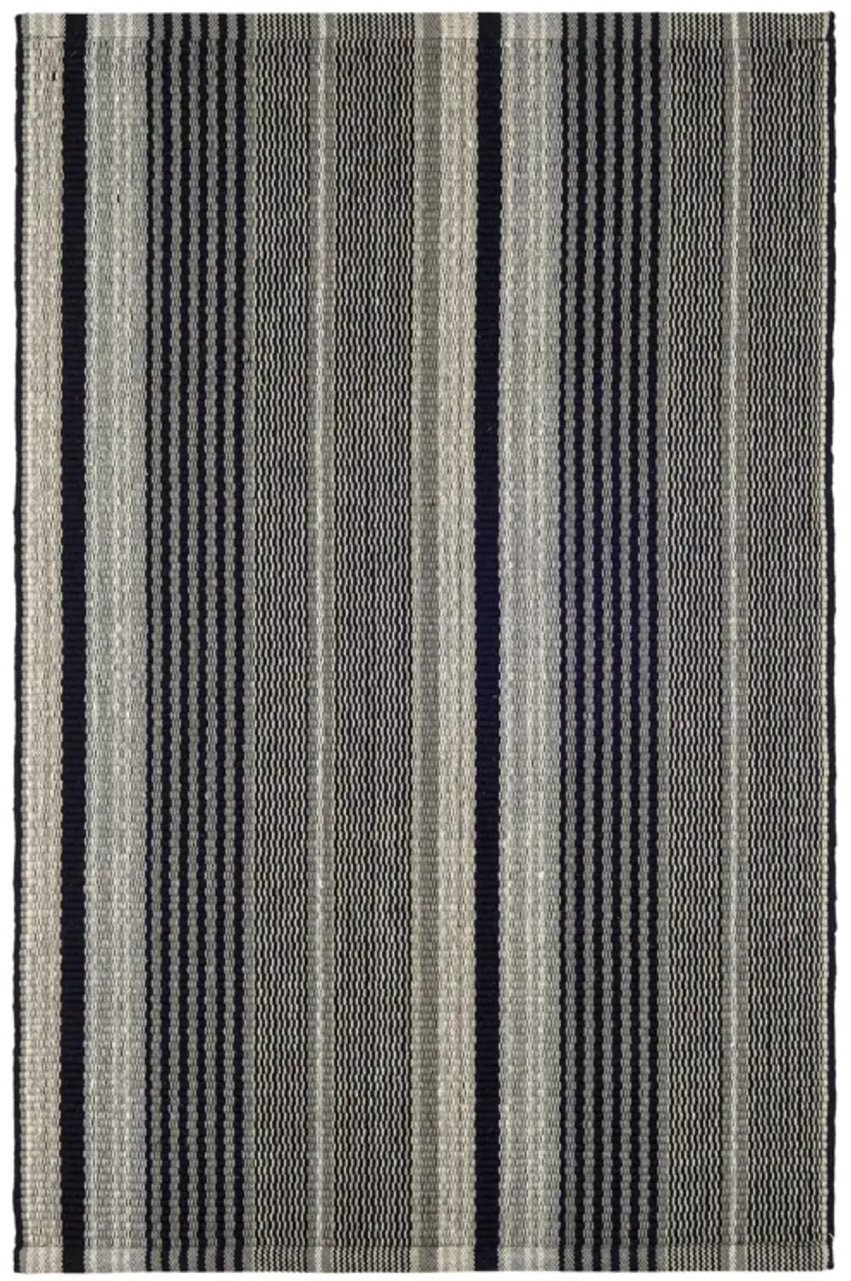 Alfie Ticking Handwoven Cotton Rug