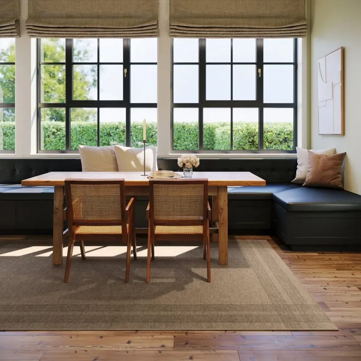 Bedford Plaid Washable Rug by Nate Berkus