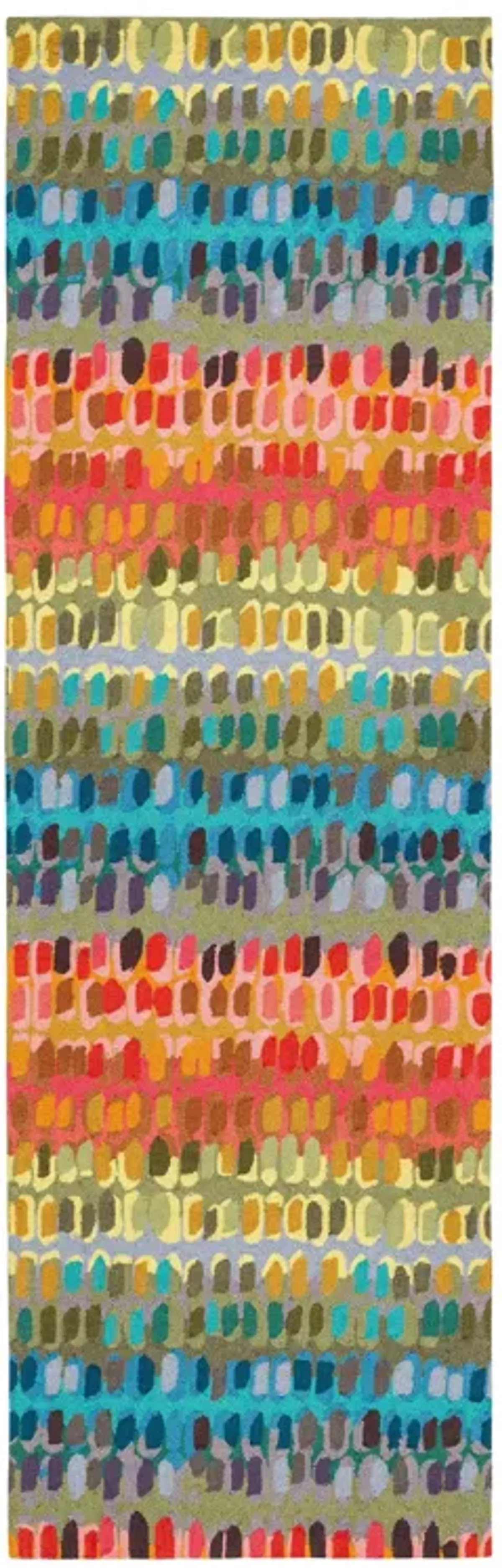 Paint Chip Hand Micro Hooked Wool Rug