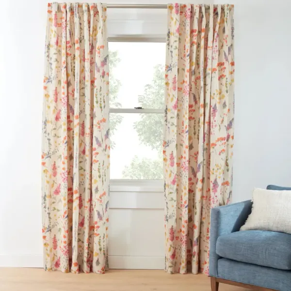 Pressed Flowers Curtain Panel