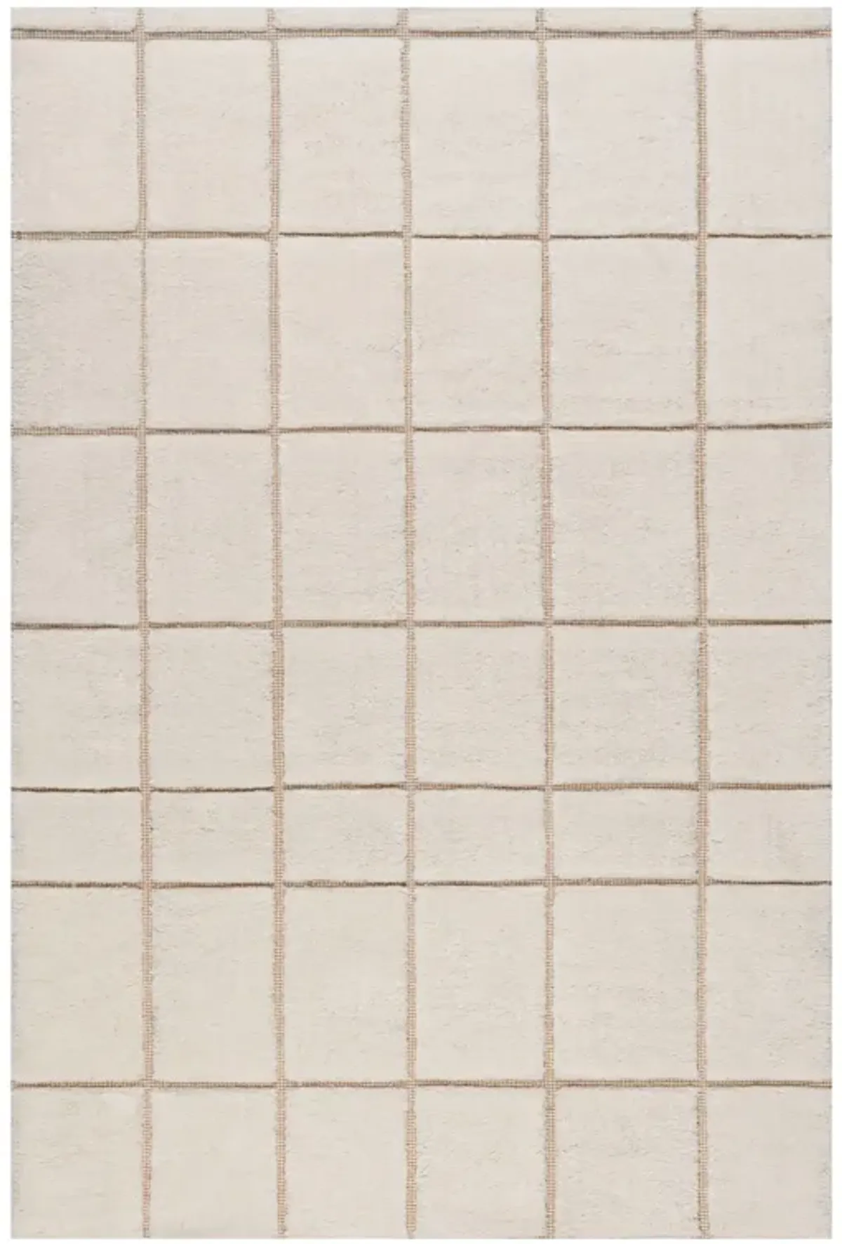 Clove Checked New Zealand Wool Rug