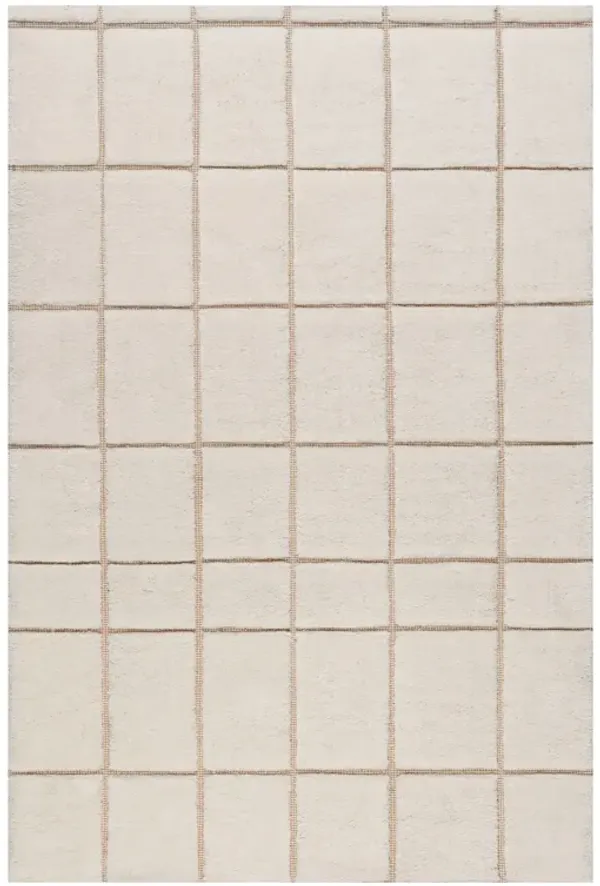 Clove Checked New Zealand Wool Rug