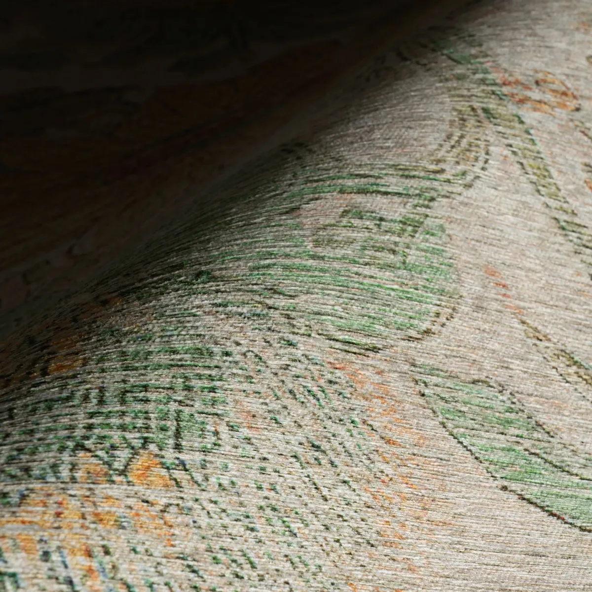 Zell Transitional Floral Machine Washable Rug