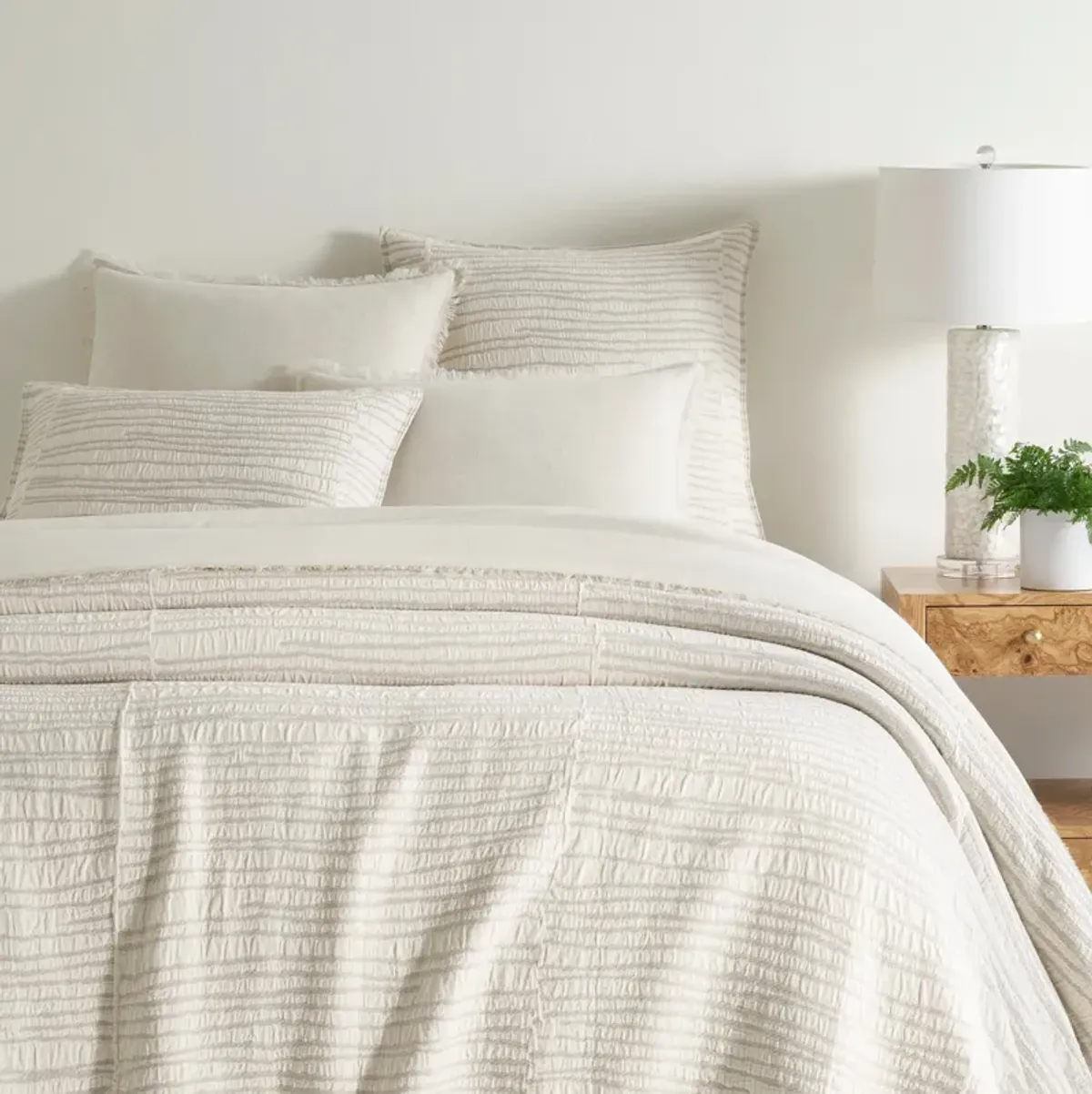 Striae Matelasse Coverlet