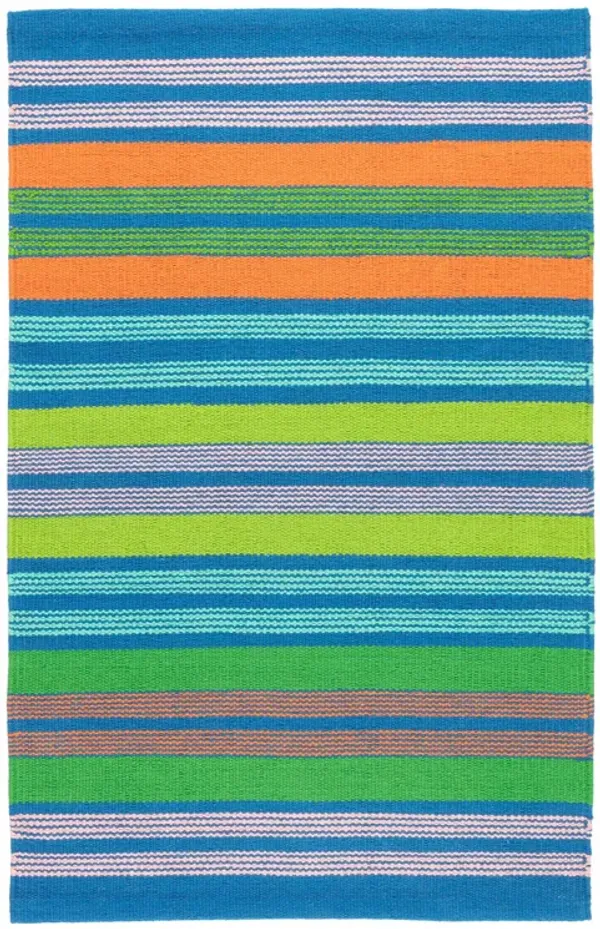 Wavy Stripe Handwoven Cotton Rug