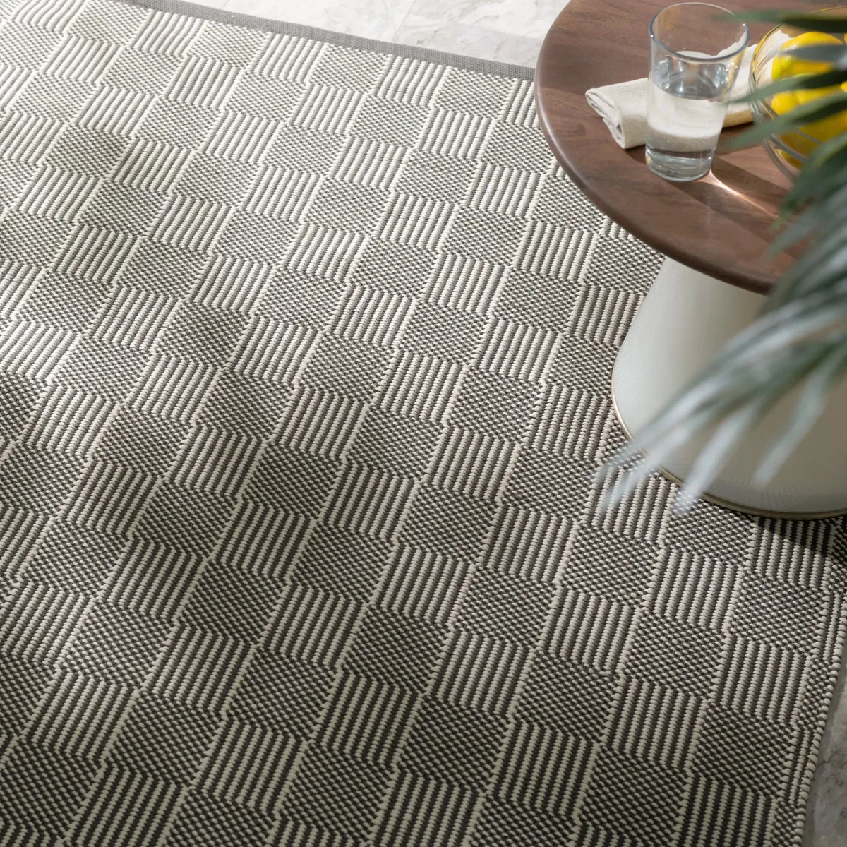Squares Handwoven Indoor/Outdoor Rug